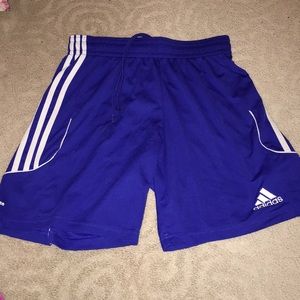 Adidas blue basketball shorts